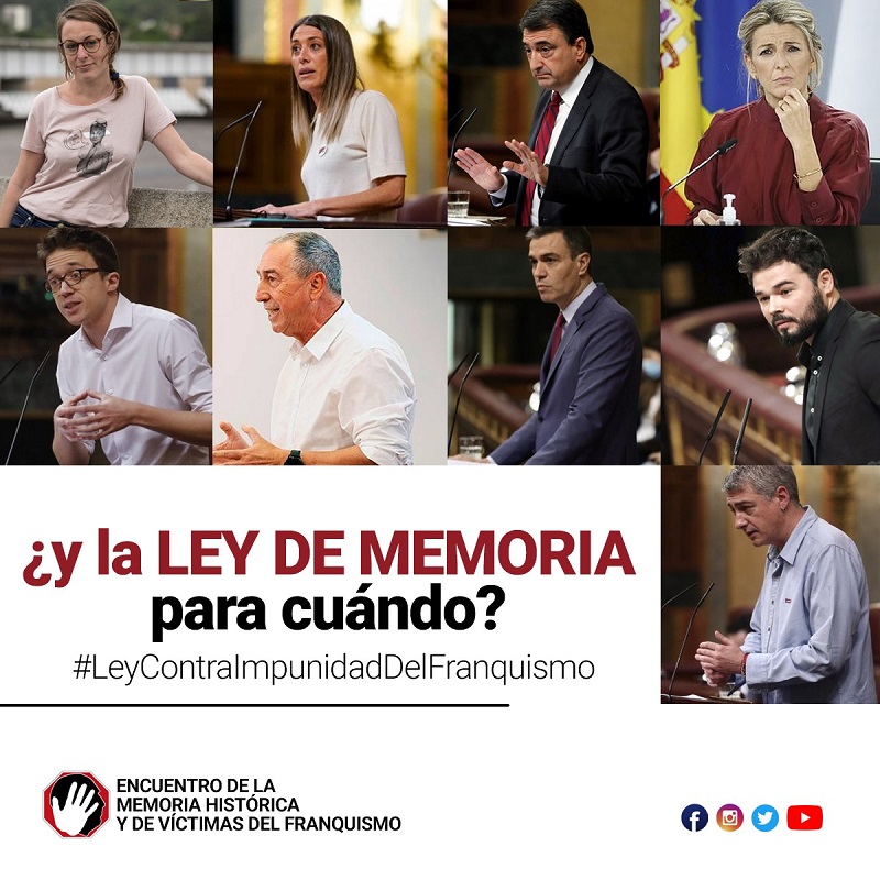 Y LA LEY DE MEMORIA, ¿PARA CUÁNDO?